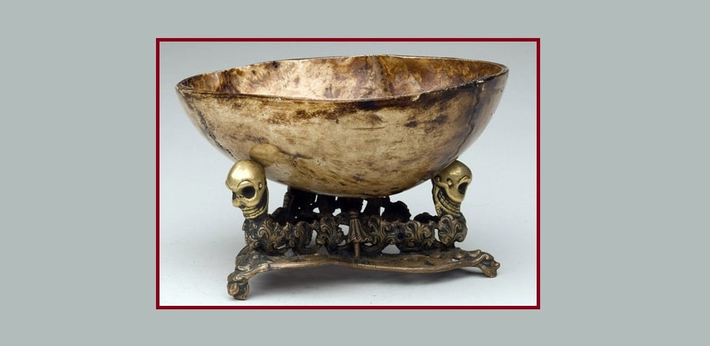 Древняя китайская чаша. Черепушка посуда. Кубок из человеческого черепа. 3 чаш значение